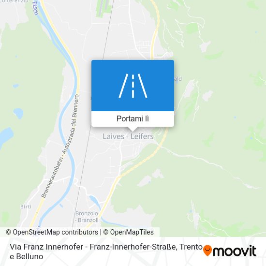 Mappa Via Franz Innerhofer - Franz-Innerhofer-Straße