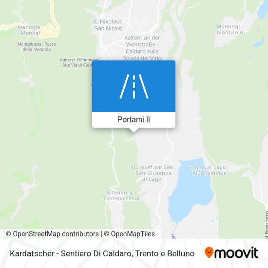 Mappa Kardatscher - Sentiero Di Caldaro