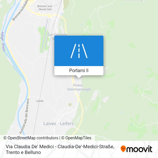 Mappa Via Claudia De' Medici - Claudia-De'-Medici-Straße