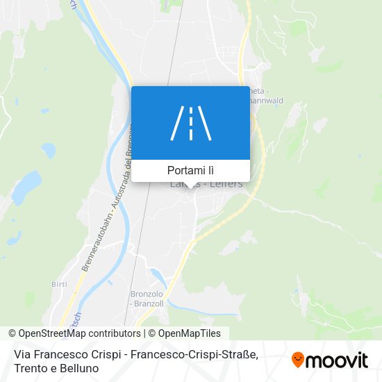 Mappa Via Francesco Crispi - Francesco-Crispi-Straße
