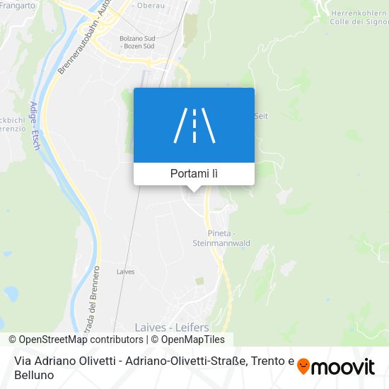 Mappa Via Adriano Olivetti - Adriano-Olivetti-Straße