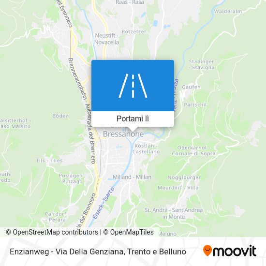 Mappa Enzianweg - Via Della Genziana