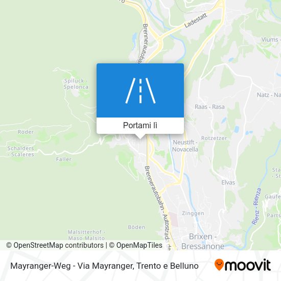 Mappa Mayranger-Weg - Via Mayranger