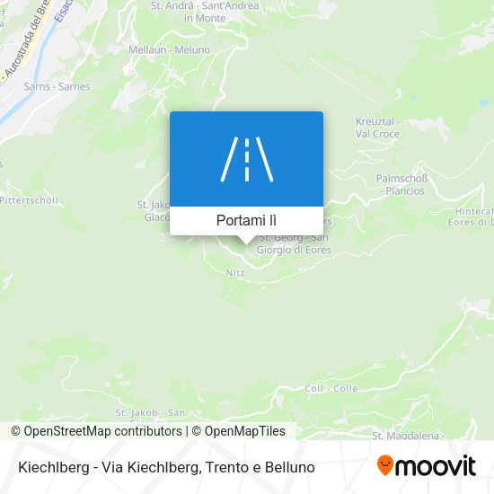 Mappa Kiechlberg - Via Kiechlberg