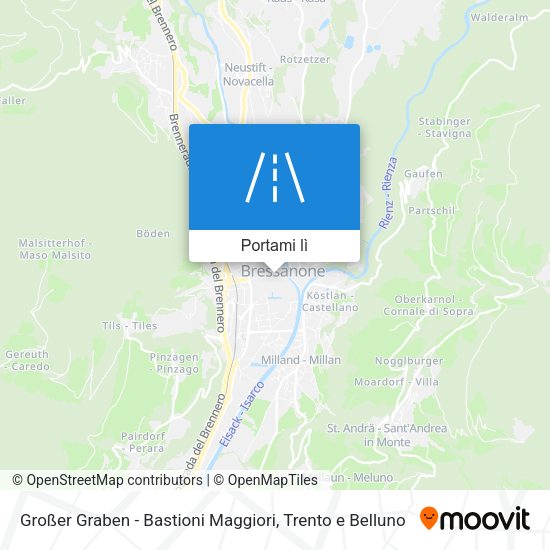 Mappa Großer Graben - Bastioni Maggiori