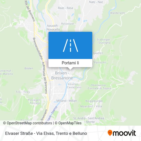 Mappa Elvaser Straße - Via Elvas