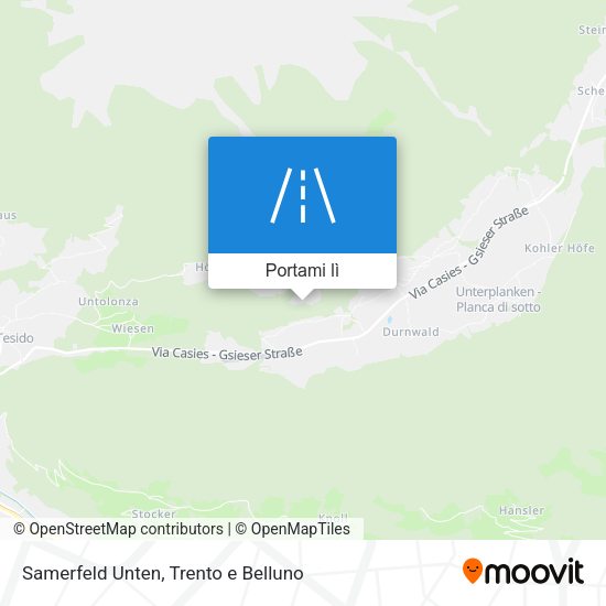 Mappa Samerfeld Unten