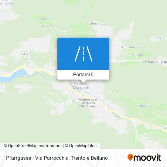 Mappa Pfarrgasse - Via Parrocchia