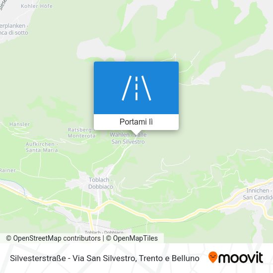 Mappa Silvesterstraße - Via San Silvestro