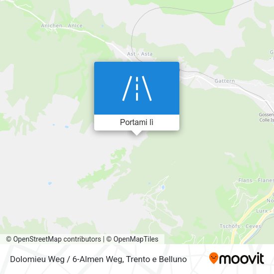 Mappa Dolomieu Weg / 6-Almen Weg