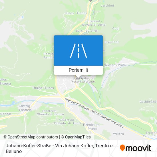 Mappa Johann-Kofler-Straße - Via Johann Kofler
