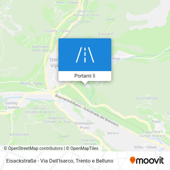 Mappa Eisackstraße - Via Dell'Isarco