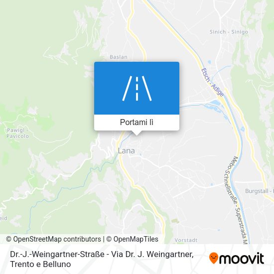 Mappa Dr.-J.-Weingartner-Straße - Via Dr. J. Weingartner