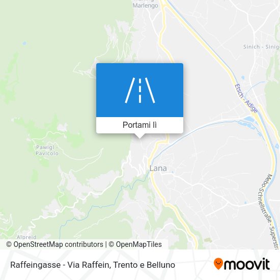 Mappa Raffeingasse - Via Raffein