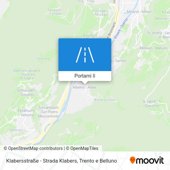 Mappa Klabersstraße - Strada Klabers