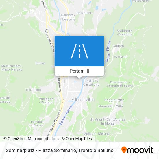Mappa Seminarplatz - Piazza Seminario