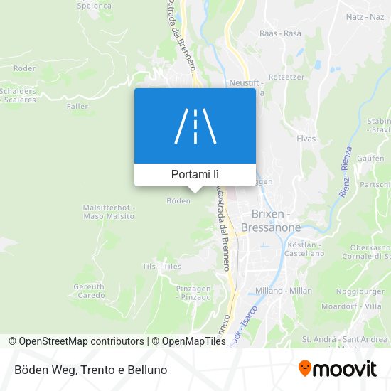 Mappa Böden Weg