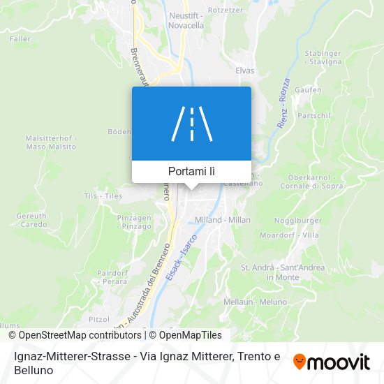 Mappa Ignaz-Mitterer-Strasse - Via Ignaz Mitterer