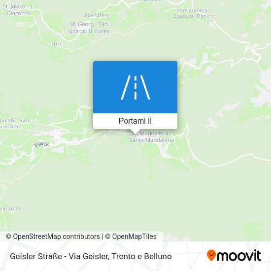 Mappa Geisler Straße - Via Geisler