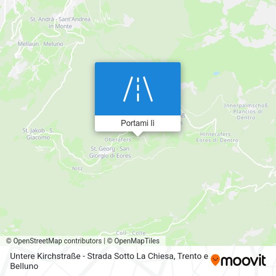 Mappa Untere Kirchstraße - Strada Sotto La Chiesa