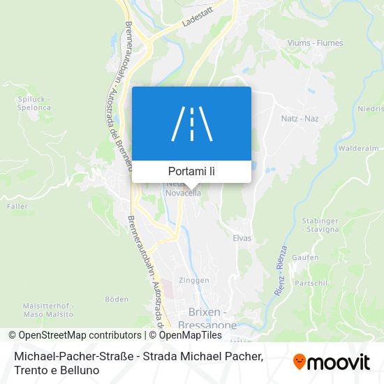 Mappa Michael-Pacher-Straße - Strada Michael Pacher