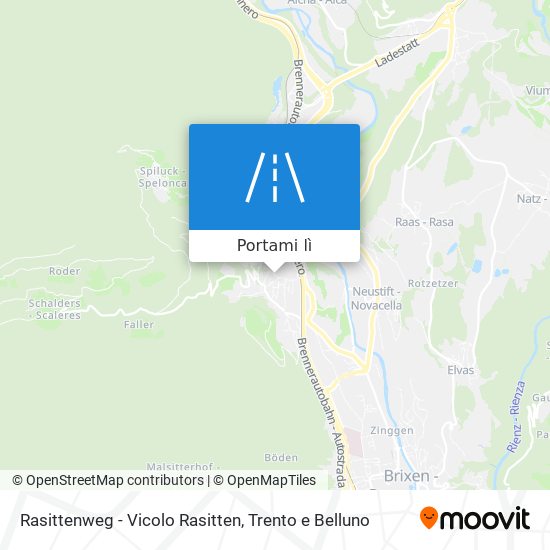 Mappa Rasittenweg - Vicolo Rasitten