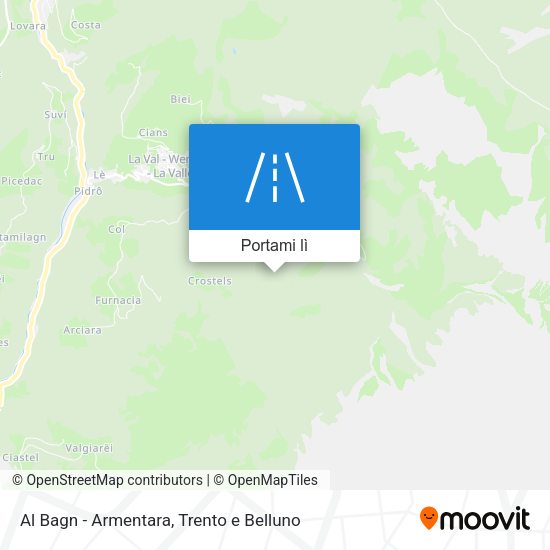 Mappa Al Bagn - Armentara