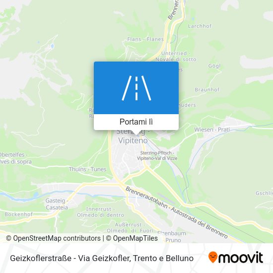 Mappa Geizkoflerstraße - Via Geizkofler