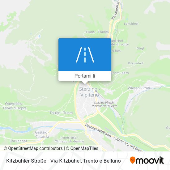 Mappa Kitzbühler Straße - Via Kitzbühel