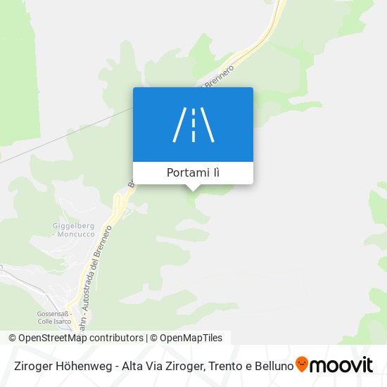 Mappa Ziroger Höhenweg - Alta Via Ziroger