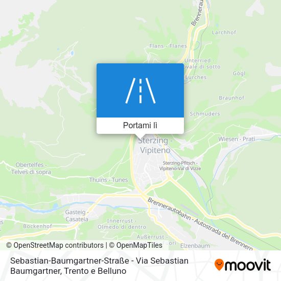 Mappa Sebastian-Baumgartner-Straße - Via Sebastian Baumgartner