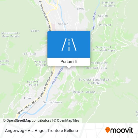 Mappa Angerweg - Via Anger