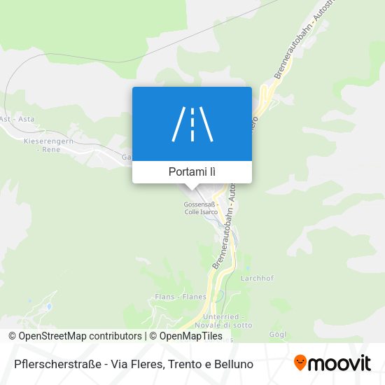 Mappa Pflerscherstraße - Via Fleres