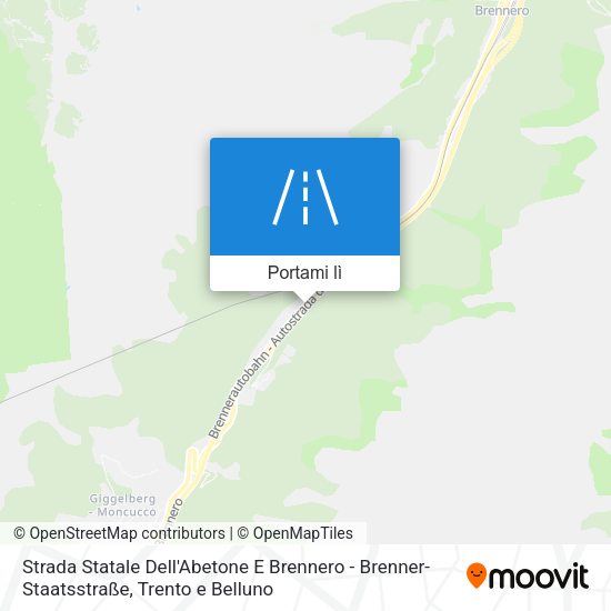 Mappa Strada Statale Dell'Abetone E Brennero - Brenner-Staatsstraße