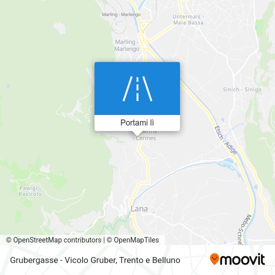 Mappa Grubergasse - Vicolo Gruber