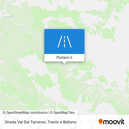 Mappa Strada Val Dai Tamersc