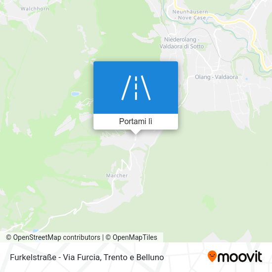 Mappa Furkelstraße - Via Furcia