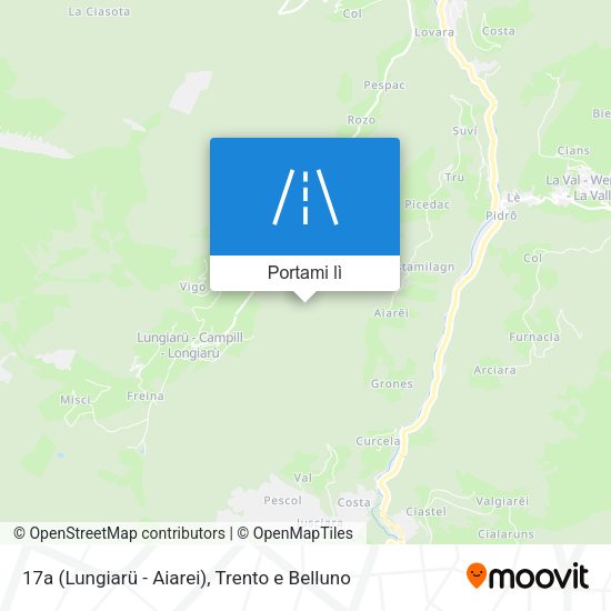 Mappa 17a (Lungiarü - Aiarei)