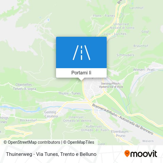 Mappa Thuinerweg - Via Tunes