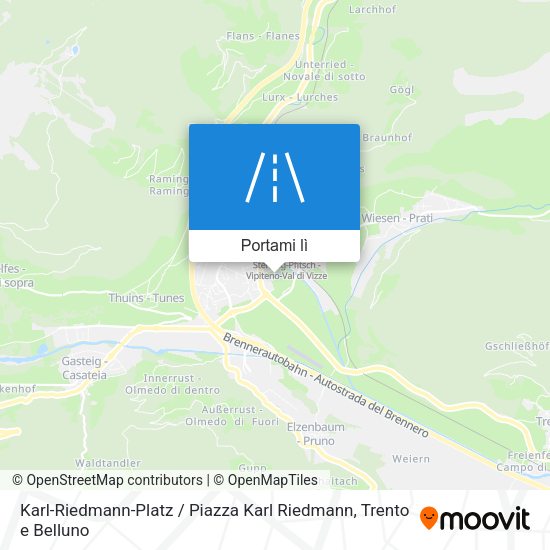 Mappa Karl-Riedmann-Platz / Piazza Karl Riedmann