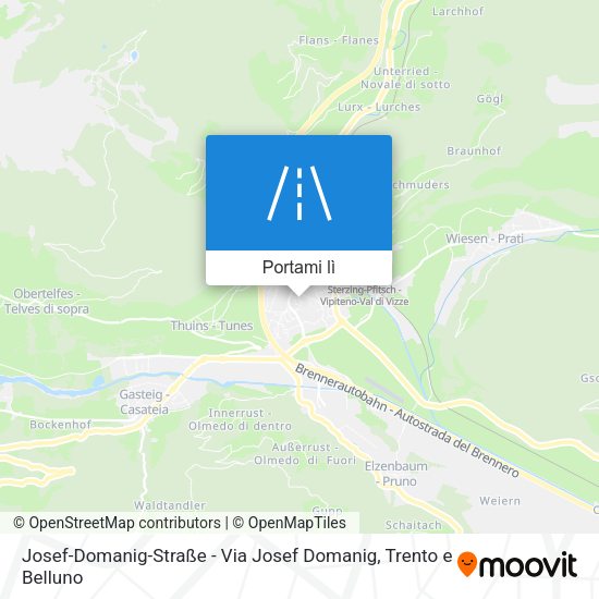 Mappa Josef-Domanig-Straße - Via Josef Domanig