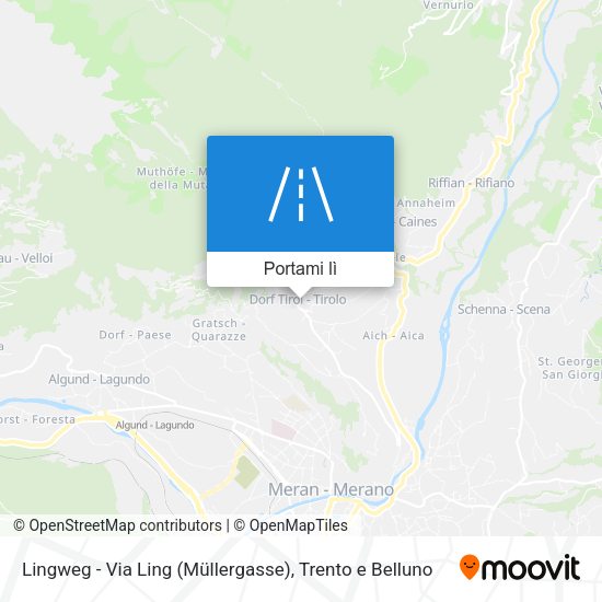 Mappa Lingweg - Via Ling (Müllergasse)