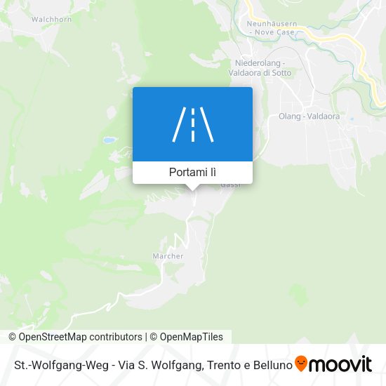 Mappa St.-Wolfgang-Weg - Via S. Wolfgang