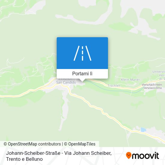 Mappa Johann-Scheiber-Straße - Via Johann Scheiber
