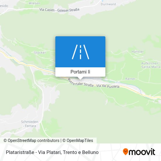 Mappa Plataristraße - Via Platari