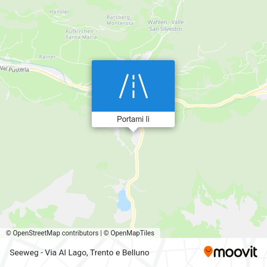 Mappa Seeweg - Via Al Lago