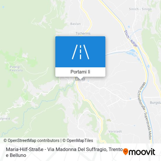 Mappa Maria-Hilf-Straße - Via Madonna Del Suffragio