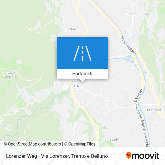 Mappa Lorenzer Weg - Via Lorenzer