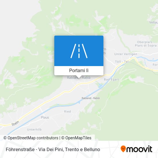 Mappa Föhrenstraße - Via Dei Pini