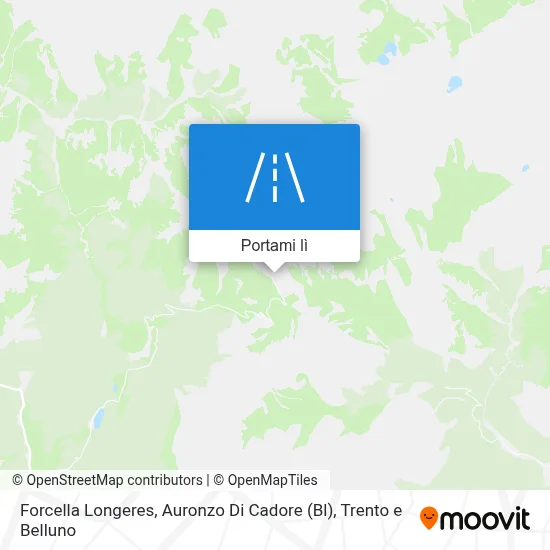 Mappa Forcella Longeres, Auronzo Di Cadore (Bl)